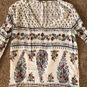 Long sleeve boho blouse